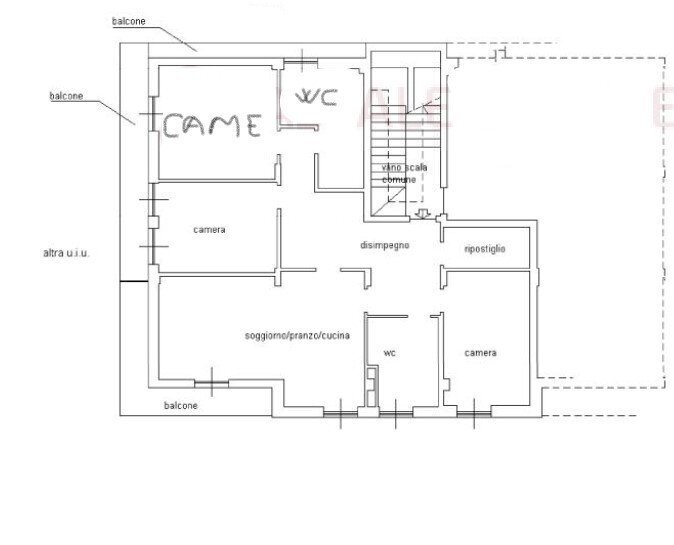 1.jpg - Apartment at auction Via Bergamo 5, Laigueglia - floor plans 1