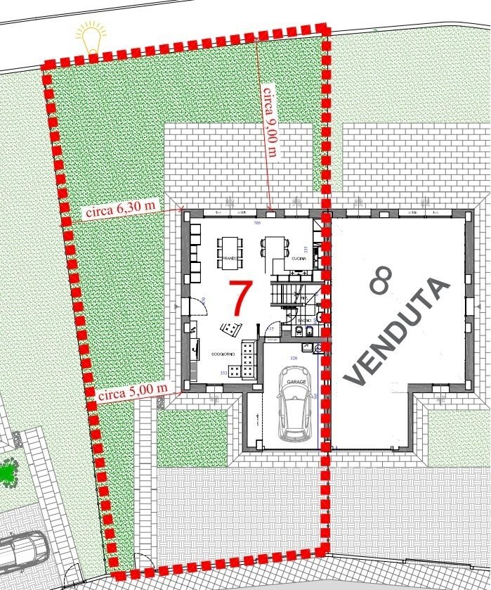 Villetta 7 Pt mappa.jpg - Terraced Villa Strada Cognento 261, Modena - floor plans 1