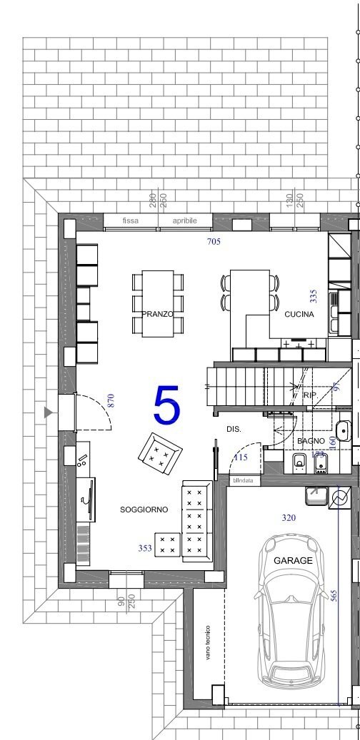 Villetta 5 pt.jpg - Terraced Villa Strada Cognento 261, Modena - photo 2