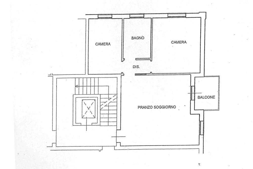 Trilocale Via caponnetto, Casalgrande - planimetria 1