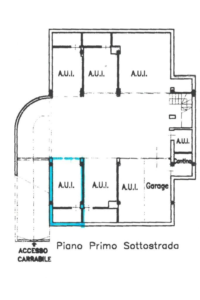 Garage - Parking via Caduti per la LIbertà, Cervia - floor plans 1
