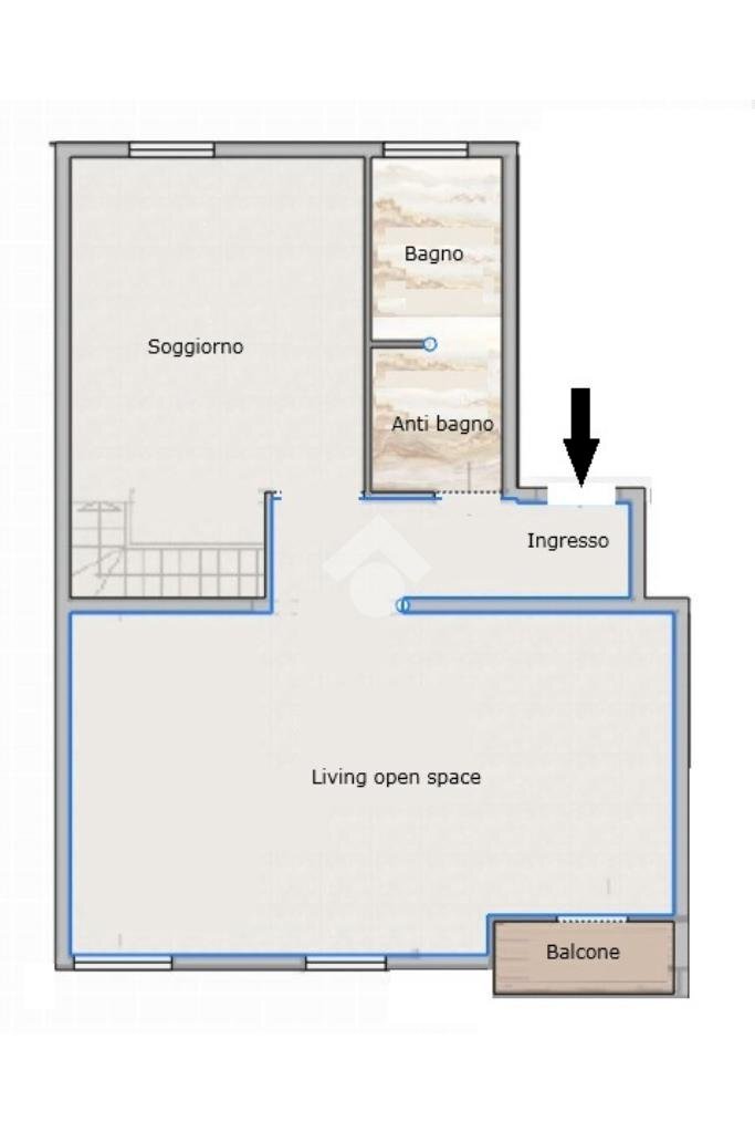 Four-room apartment Via L. Aliprandi, Modena (neighborhood Circoscrizione 1) - floor plans 1