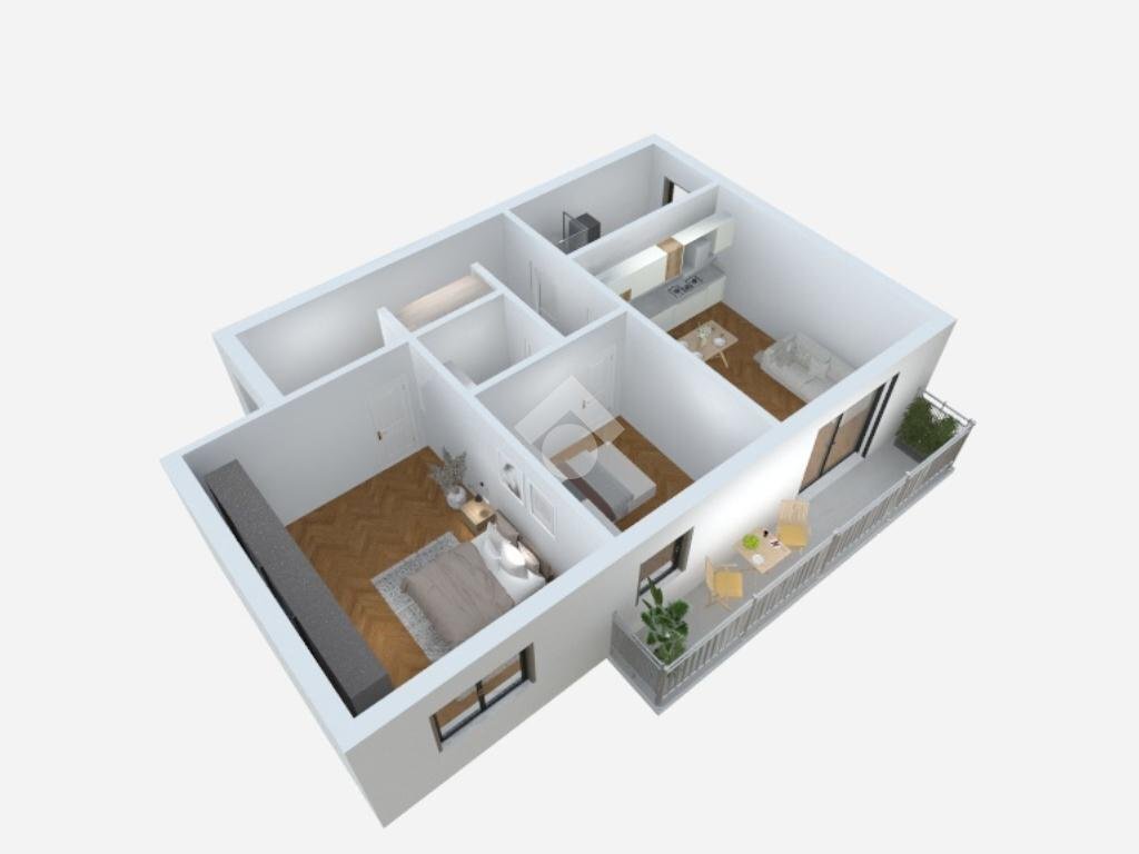 Three-room apartment Via Roma, Assago - floor plans 1
