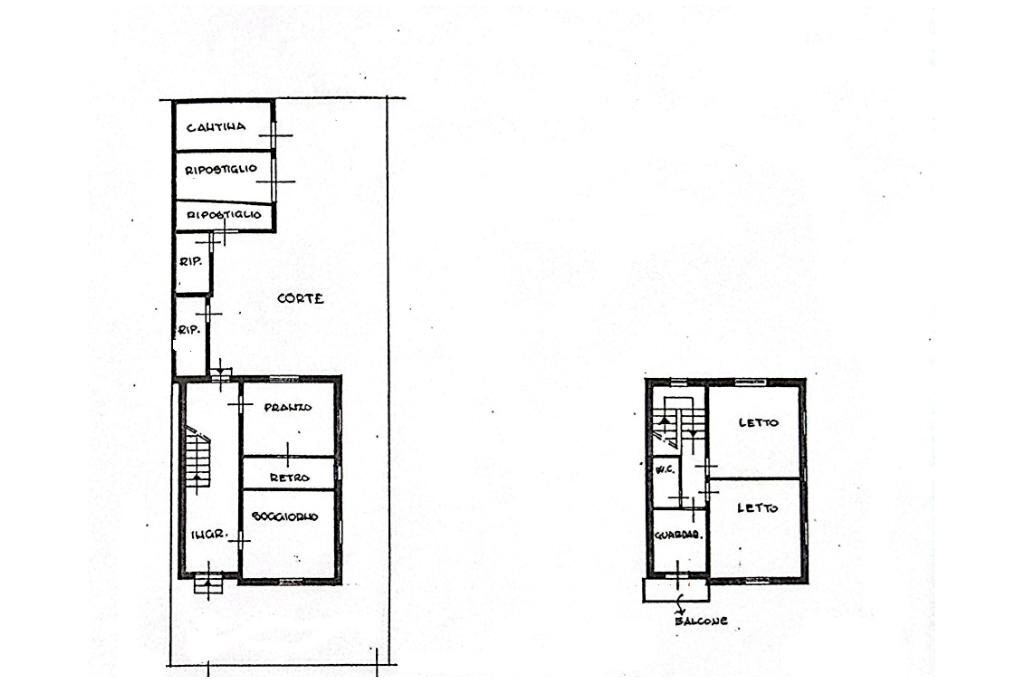 Casa semi indipendente Via Cervese, Cesena - planimetria 1