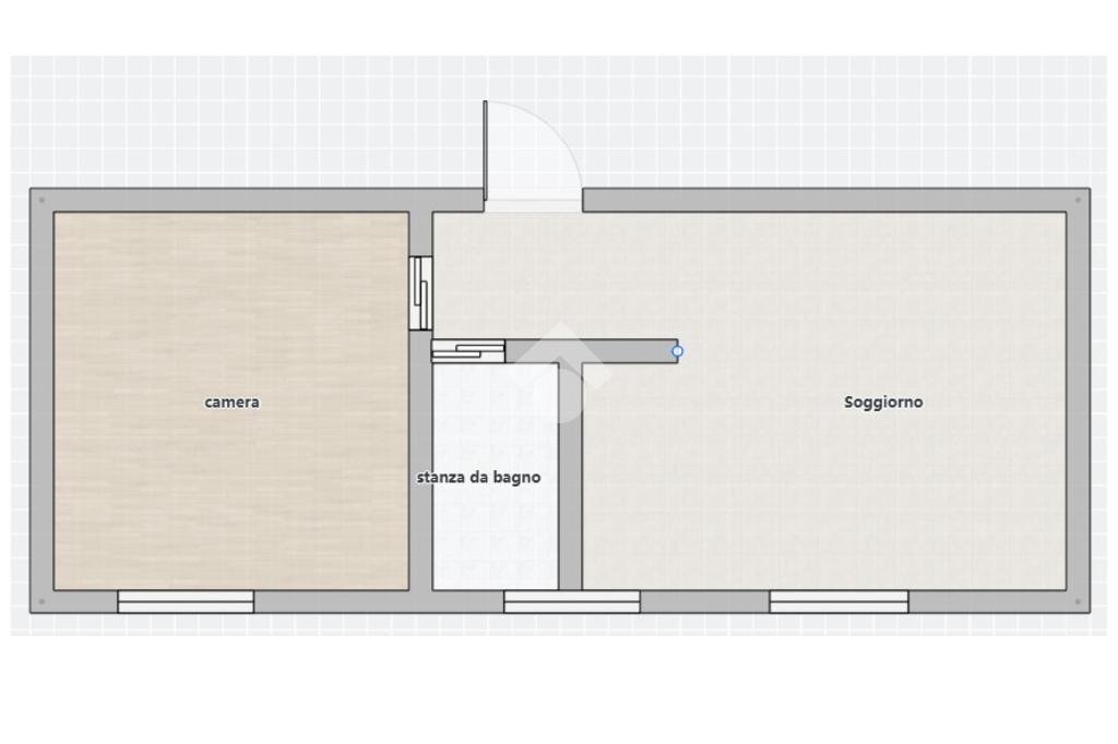 Bilocale Via Torino, Parma (zona San Leonardo) - planimetria 1