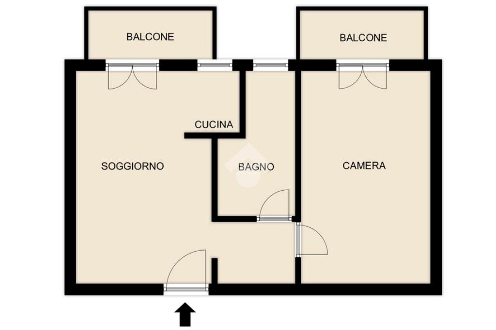 Bilocale Via Gentilino, Milano - planimetria 1
