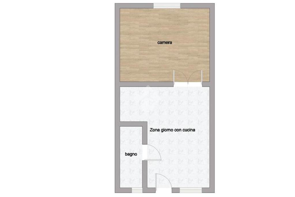 Two-room apartment Via Garigliano, Milano (neighborhood Isola) - floor plans 1