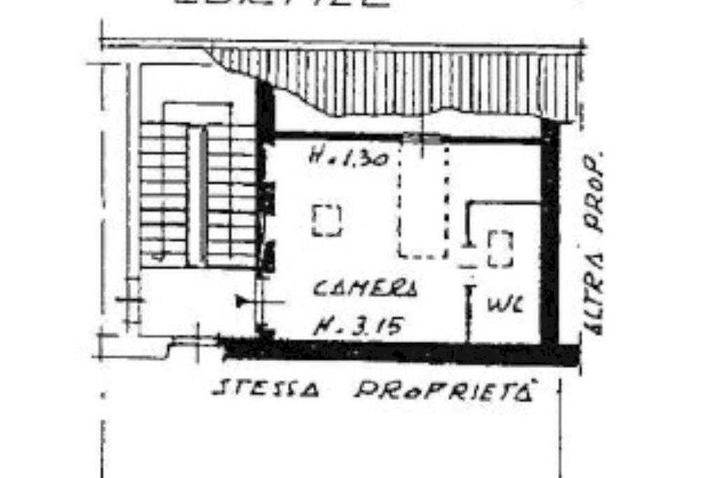 One-room apartment Via Giuseppe Regaldi, Milano (neighborhood Affori) - floor plans 1
