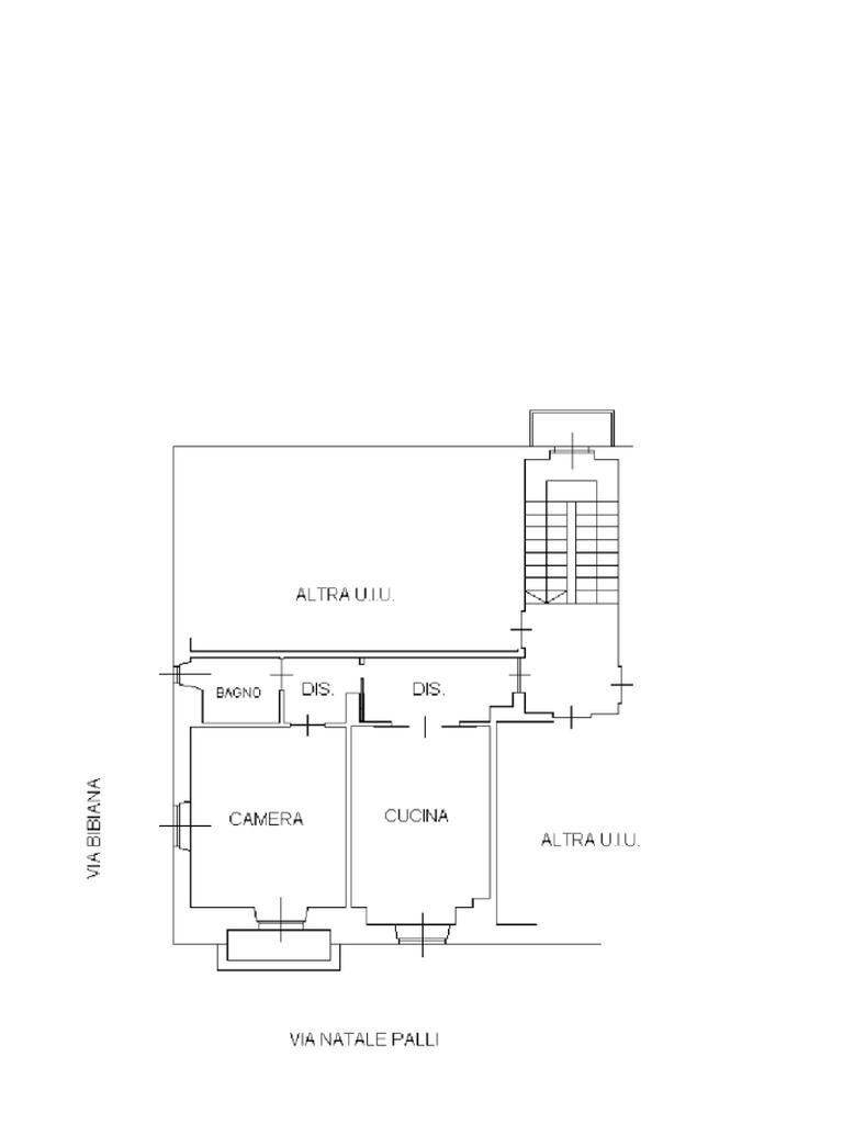 Bilocale Via Natale Palli, Torino (zona Borgo Vittoria) - planimetria 1