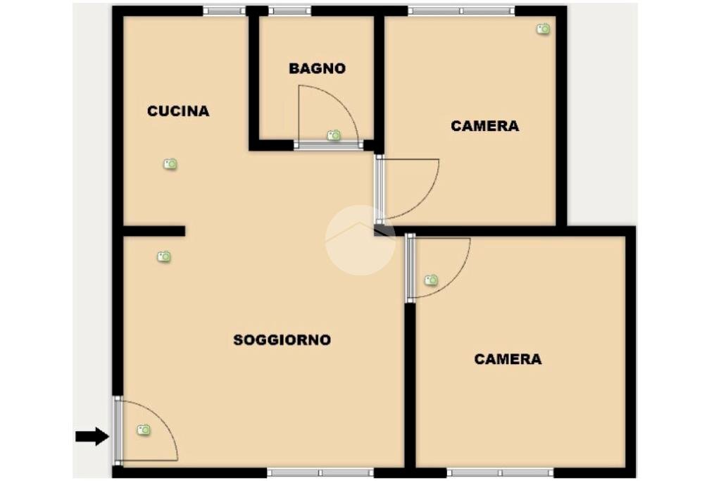 Appartamento Piazza Errico Petrella, Genova (zona Certosa) - planimetria 1