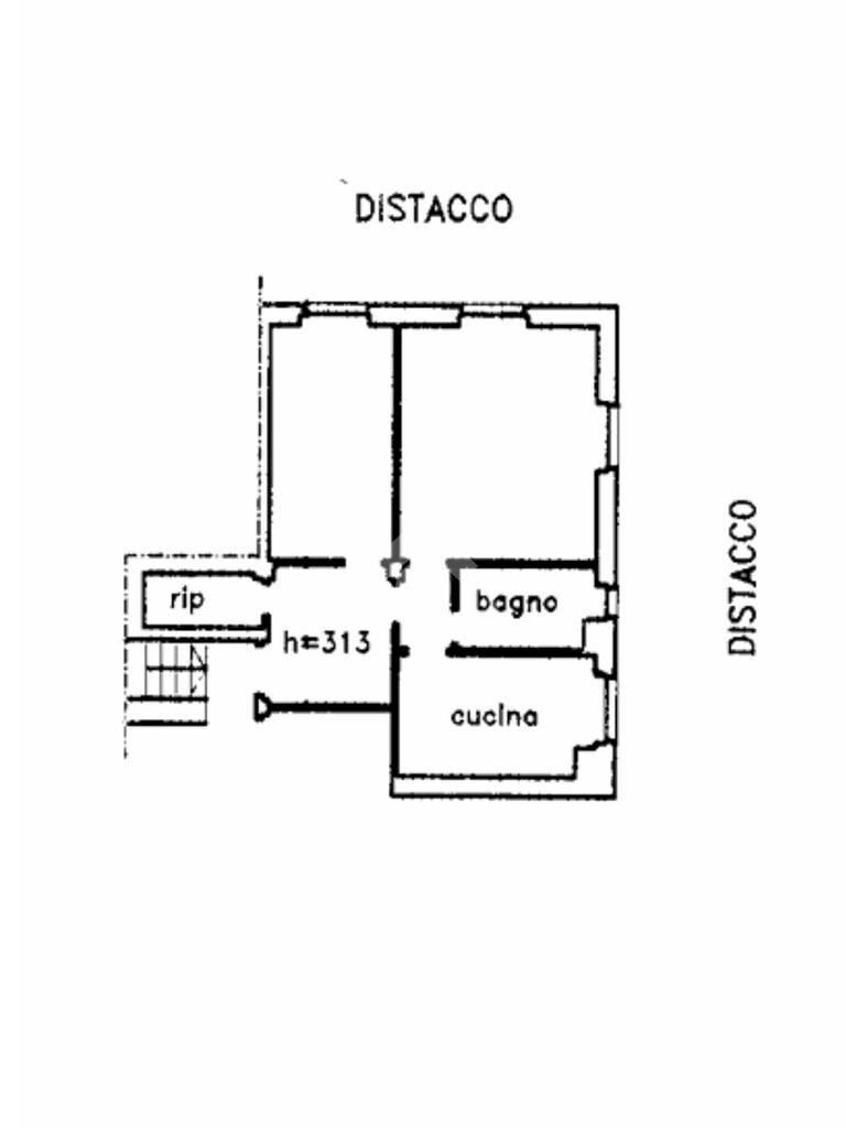 Trilocale Via Gorizia, Genova (zona Sturla) - planimetria 1