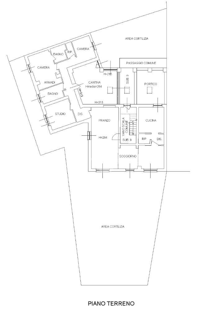 Quadrilocale Via Padre Felice da Mareto, Parma (zona Porporano) - planimetria 1