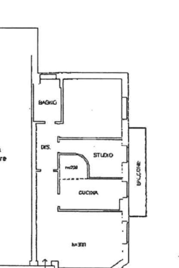 Three-room apartment Via Milano, Legnano - floor plans 1