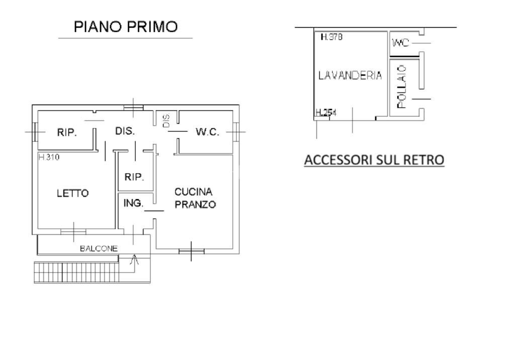Villa Via Lampone, Ferrara (neighborhood Montalbano) - floor plans 1