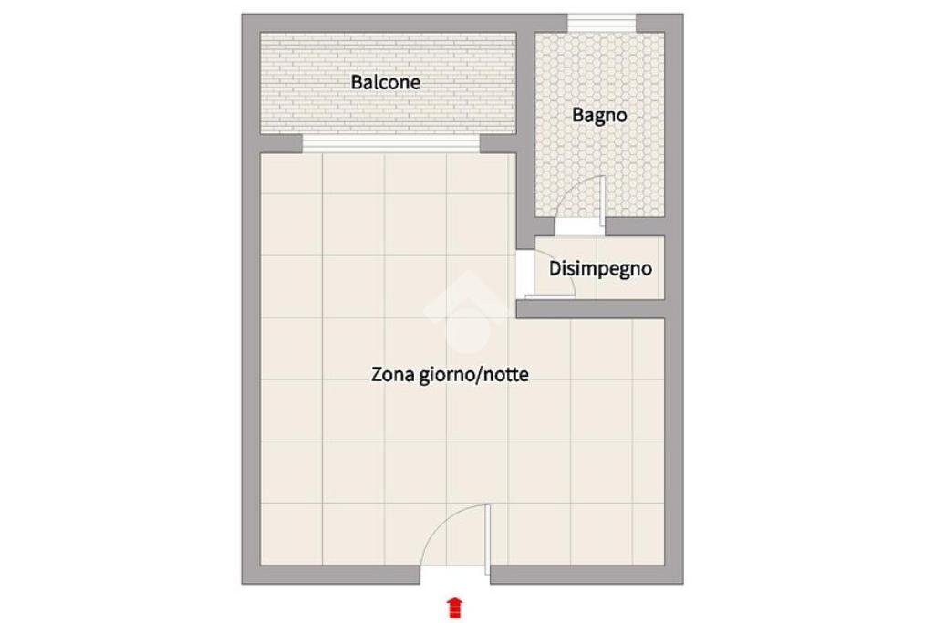 One-room apartment Via Roma, Pregnana Milanese - floor plans 1