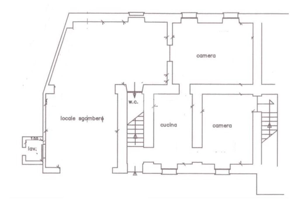Casa semi indipendente Via Giovanni Lanza, Conzano - planimetria 1