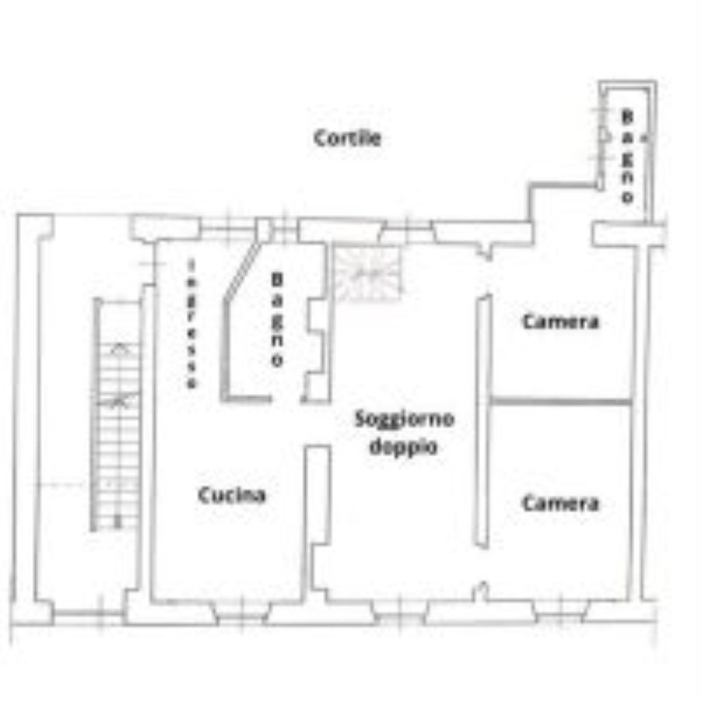 Appartamento Via Mottarone, 12, Torino (zona Barriera Milano) - planimetria 1
