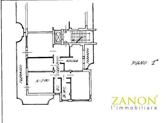 Foto 37 - Appartamento Via Ristori, Gorizia - planimetria 1
