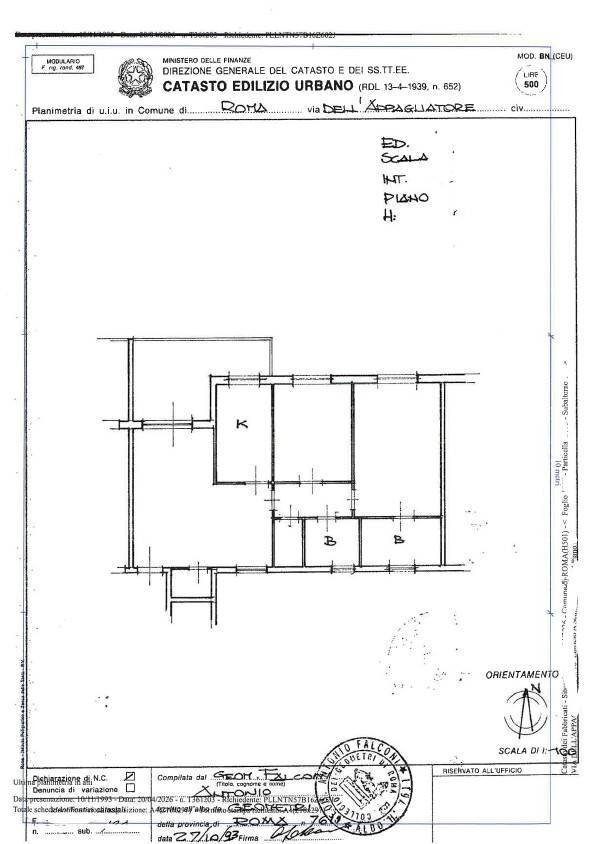 Foto 21 - Three-room apartment via dell'appagliatore, Roma - floor plans 1