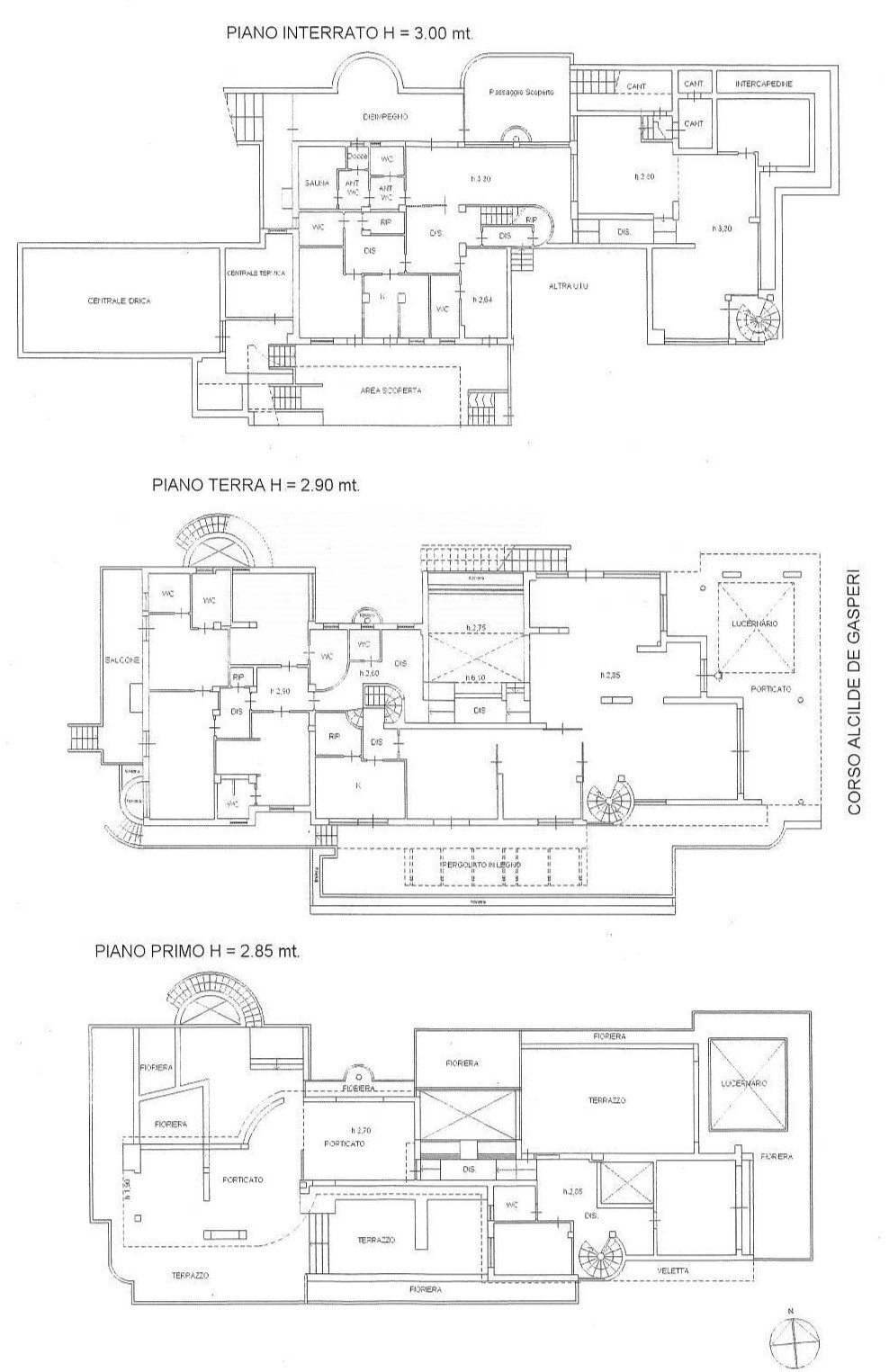 Foto 102 - Villa CORSO ALCIDE DE GASPERI
 
509, Bari - planimetria 1