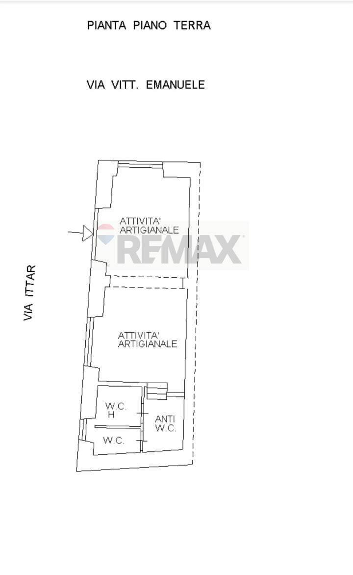 Pianta 2D - Negozio Via Vittorio Emanuele Ii
 
555, Catania - planimetria 1