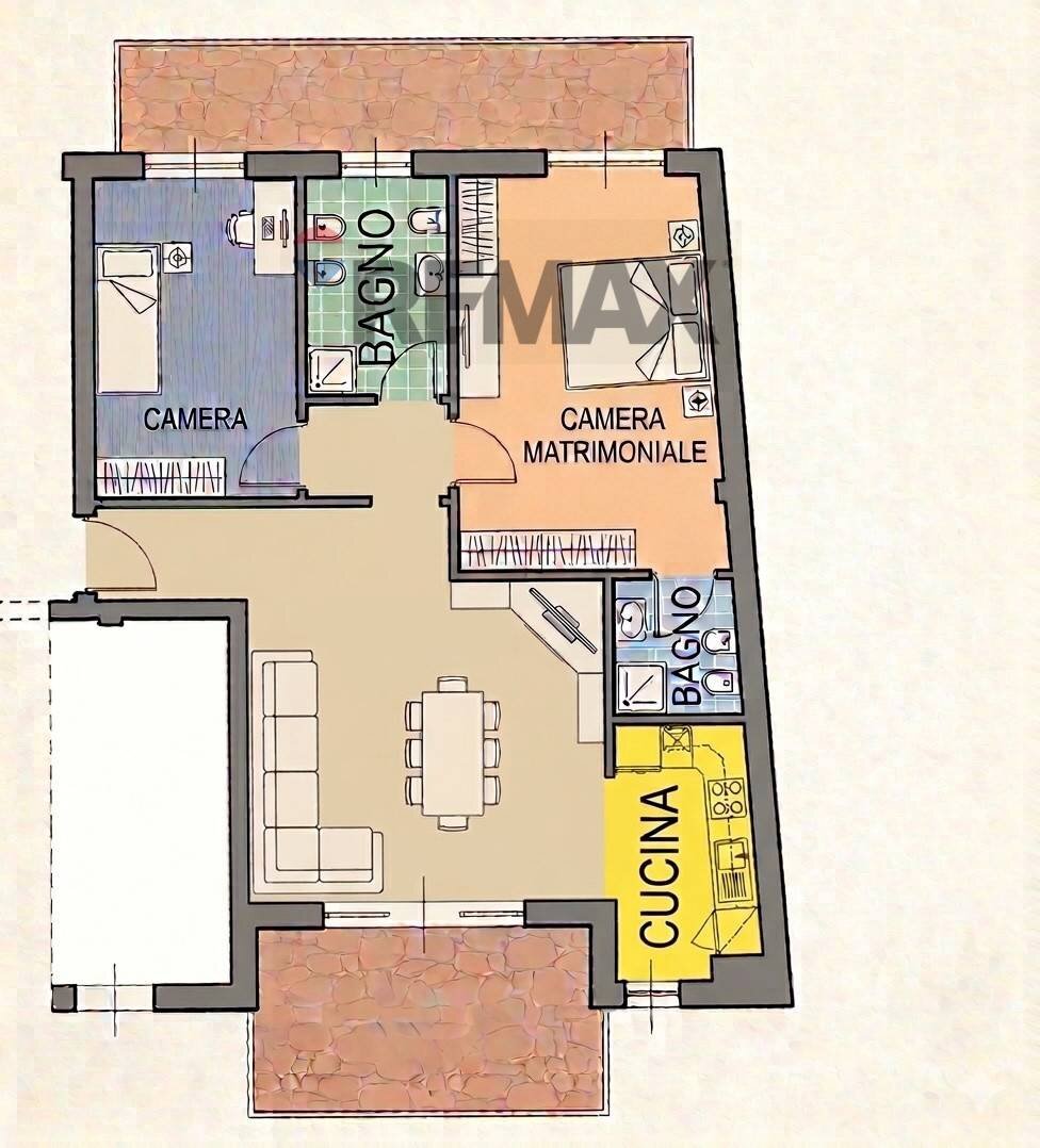 Pianta 2D - Three-room apartment via XI Febbraio
 
25, Vimodrone - floor plans 1