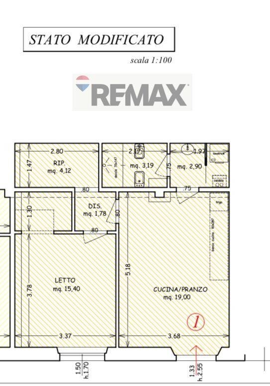 Pianta 2D - Two-room apartment Riparbella - floor plans 1