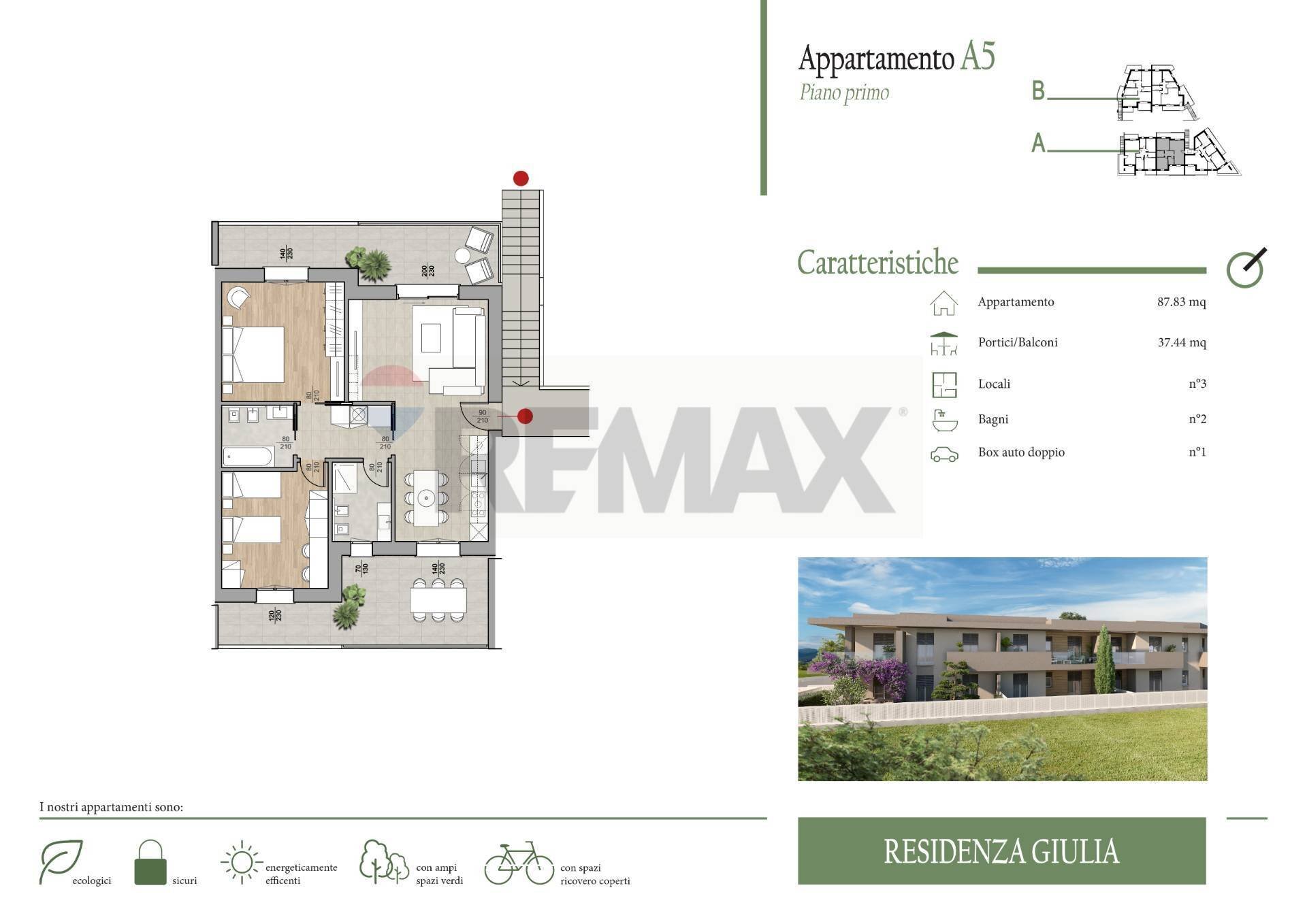 Planimetria - Apartment VIA CESARE BATTISTI, Brembate di Sopra - floor plans 1