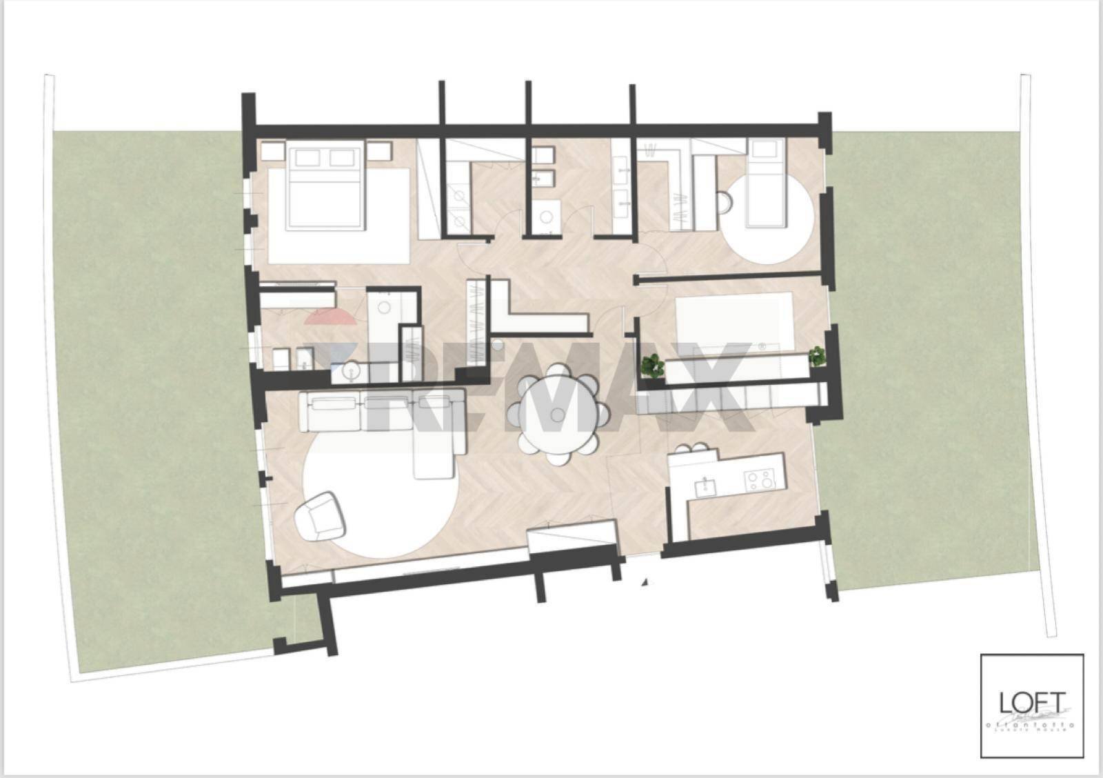 Pianta 2D - Four-room apartment Via Madonna Della Neve
 
13, Bergamo - floor plans 1