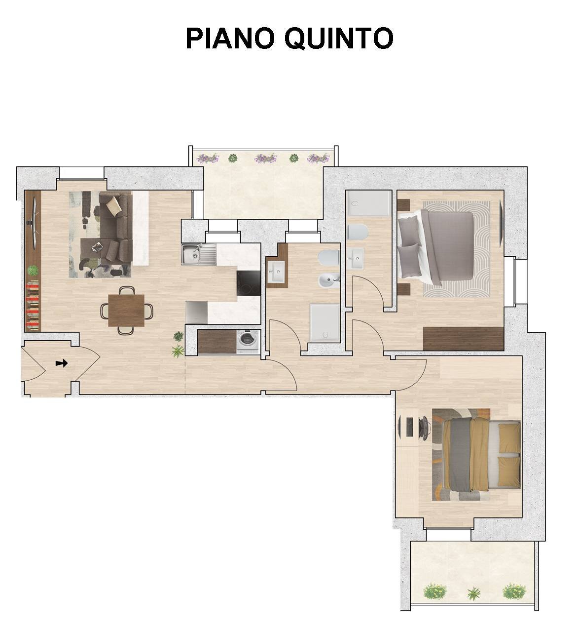 Foto 2 - Three-room apartment Via Monreale
 
1, Verona - floor plans 1