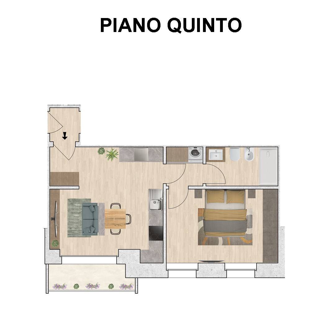 Foto 2 - Two-room apartment Via Monreale
 
1, Verona - floor plans 1