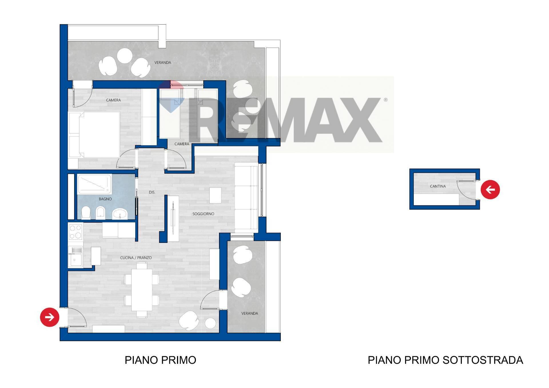 Pianta 2D - Trilocale Località Gialdinu
 
snc, Santa Teresa Gallura - planimetria 1