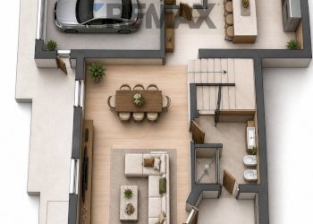 Pianta 3D - Casa semi indipendente VIA BENVENUTO CELLINI
 
63, Noventa Padovana - foto 25