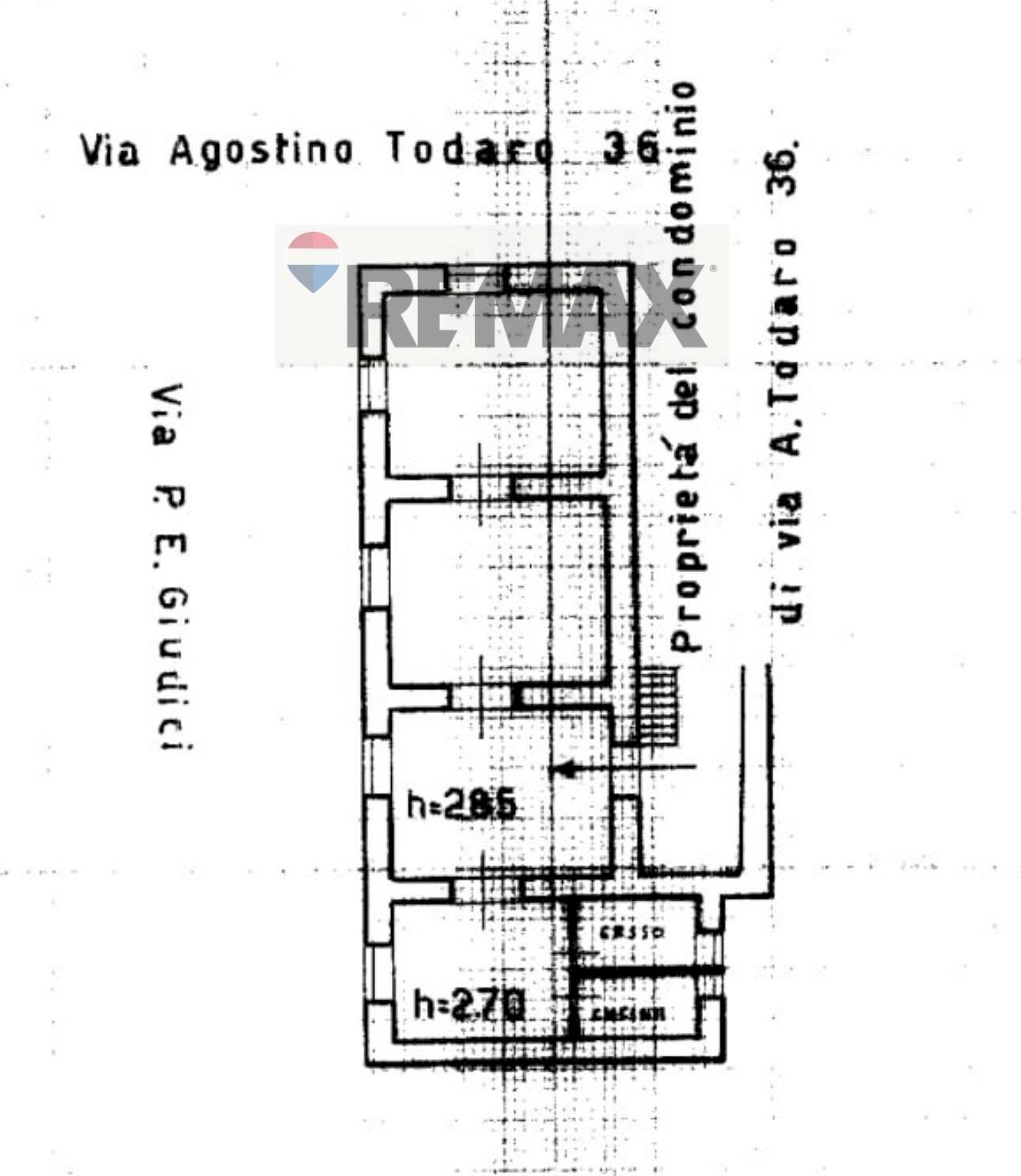 Pianta 2D - Quadrilocale via agostino todaro
 
36, Palermo - planimetria 1