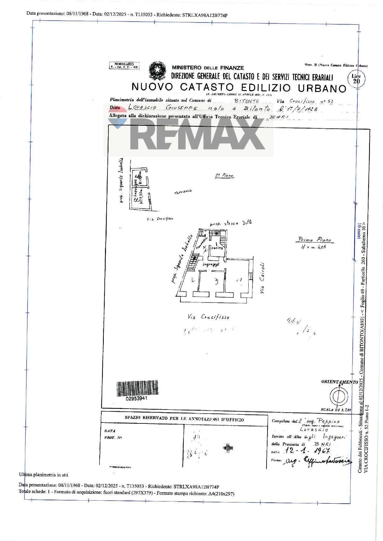Pianta 2D - Independent house via Crocifisso
 
52, Bitonto - floor plans 1