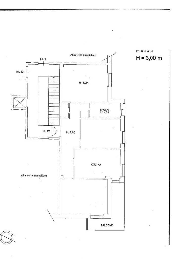 Trilocale via Pasquale Berghini, 31, Genova (zona Marassi) - planimetria 1