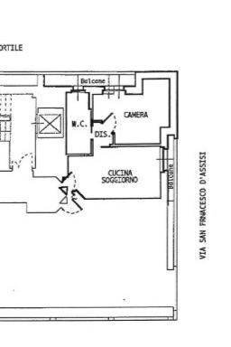 Bilocale via San Francesco d'Assisi, 22BIS, Torino (zona Centro) - planimetria 1