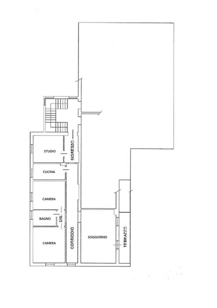 Four-room apartment via Vincenzo Bellini, Parma (neighborhood Cittadella) - floor plans 1