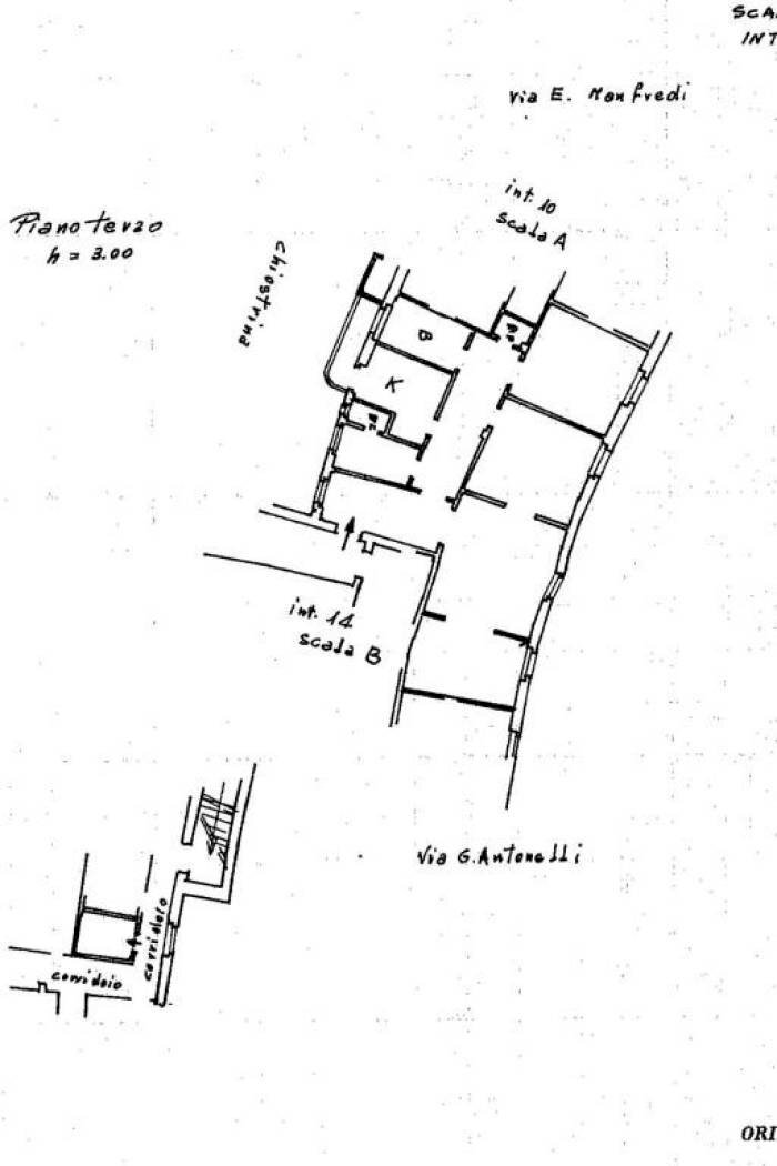 Quadrilocale via Giovanni Antonelli, Roma - planimetria 1