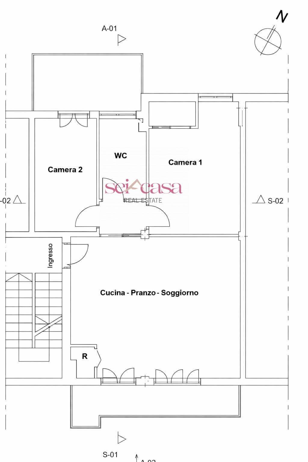 Foto 8 - Three-room apartment Grosseto - floor plans 1