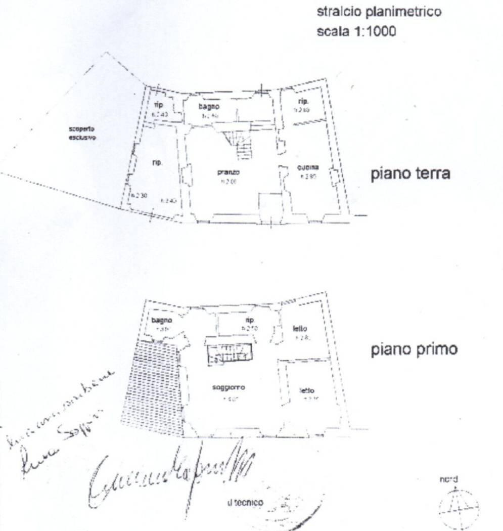 Villa via Mura, 6, Fratte Rosa - planimetria 1