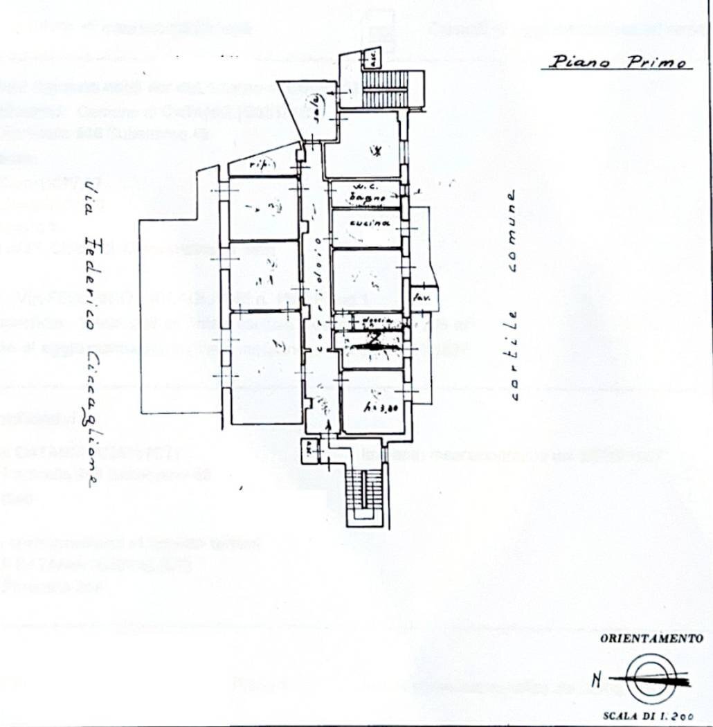 Apartment via Federico Ciccaglione, 15, Catania - floor plans 1