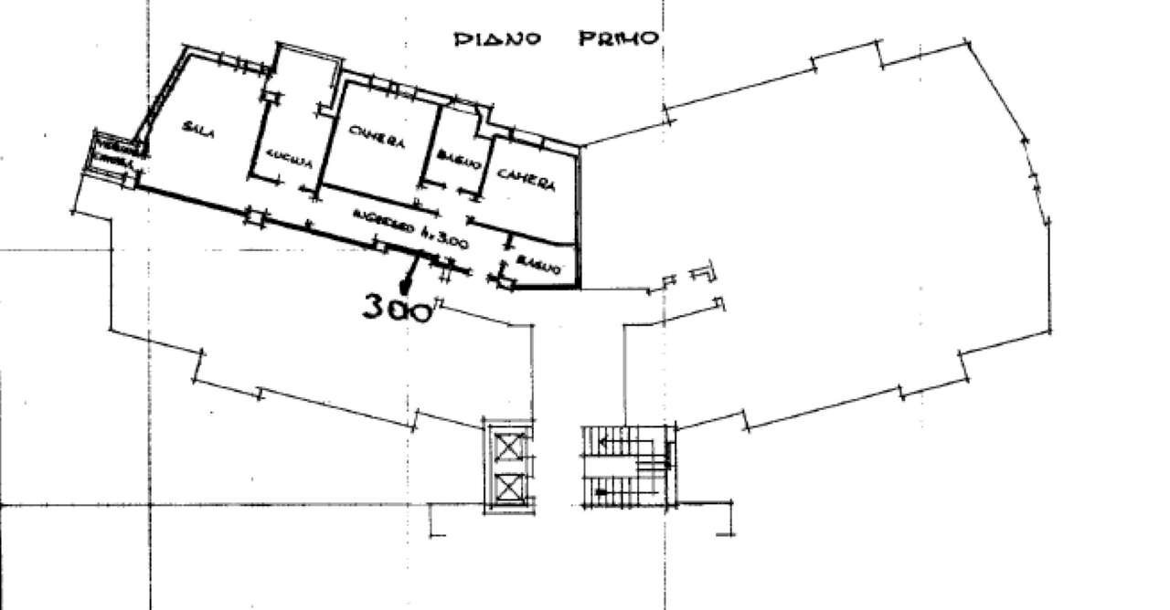 planimetria appartamento - Four-room apartment via Spartaco, Bologna (neighborhood Murri) - floor plans 1