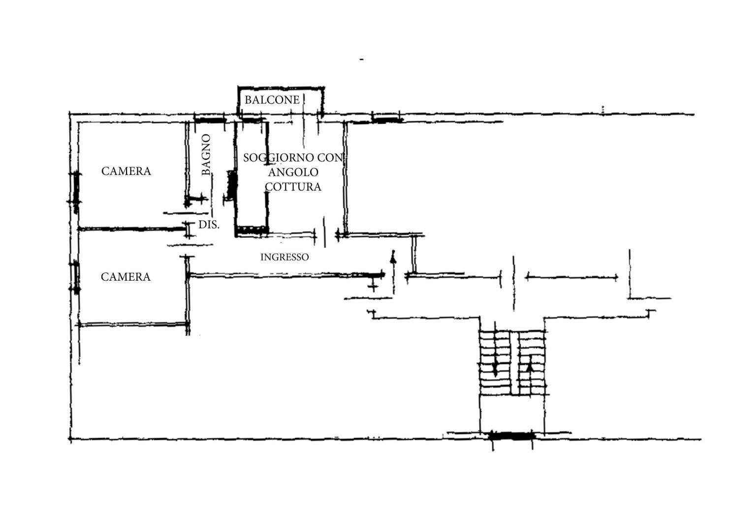 Appartamento via Giovanni Bertini, Bologna (zona San Donato) - planimetria 1