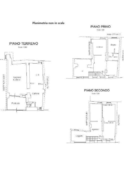 Rustic via Demagistris, Dogliani - floor plans 1