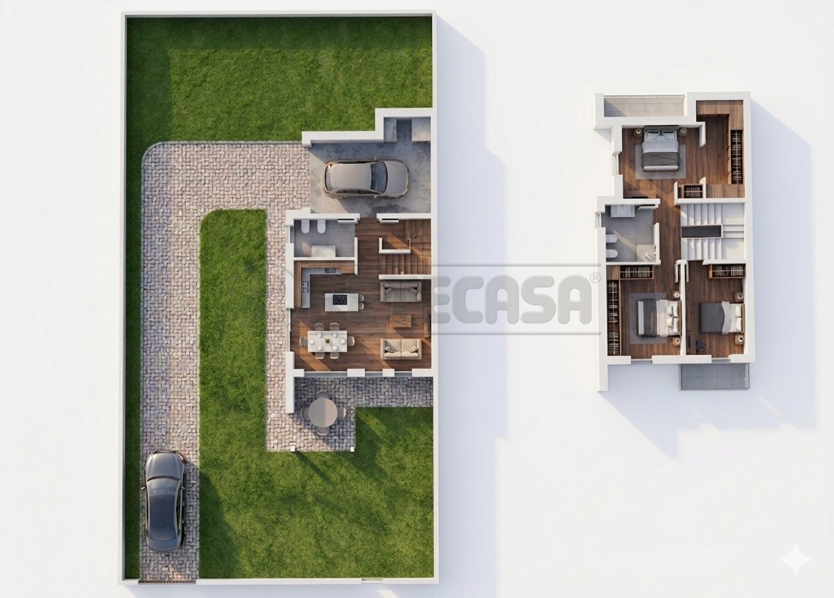 prospetto 1 - Portion of a house Piazza Mercato, Nanto - floor plans 1
