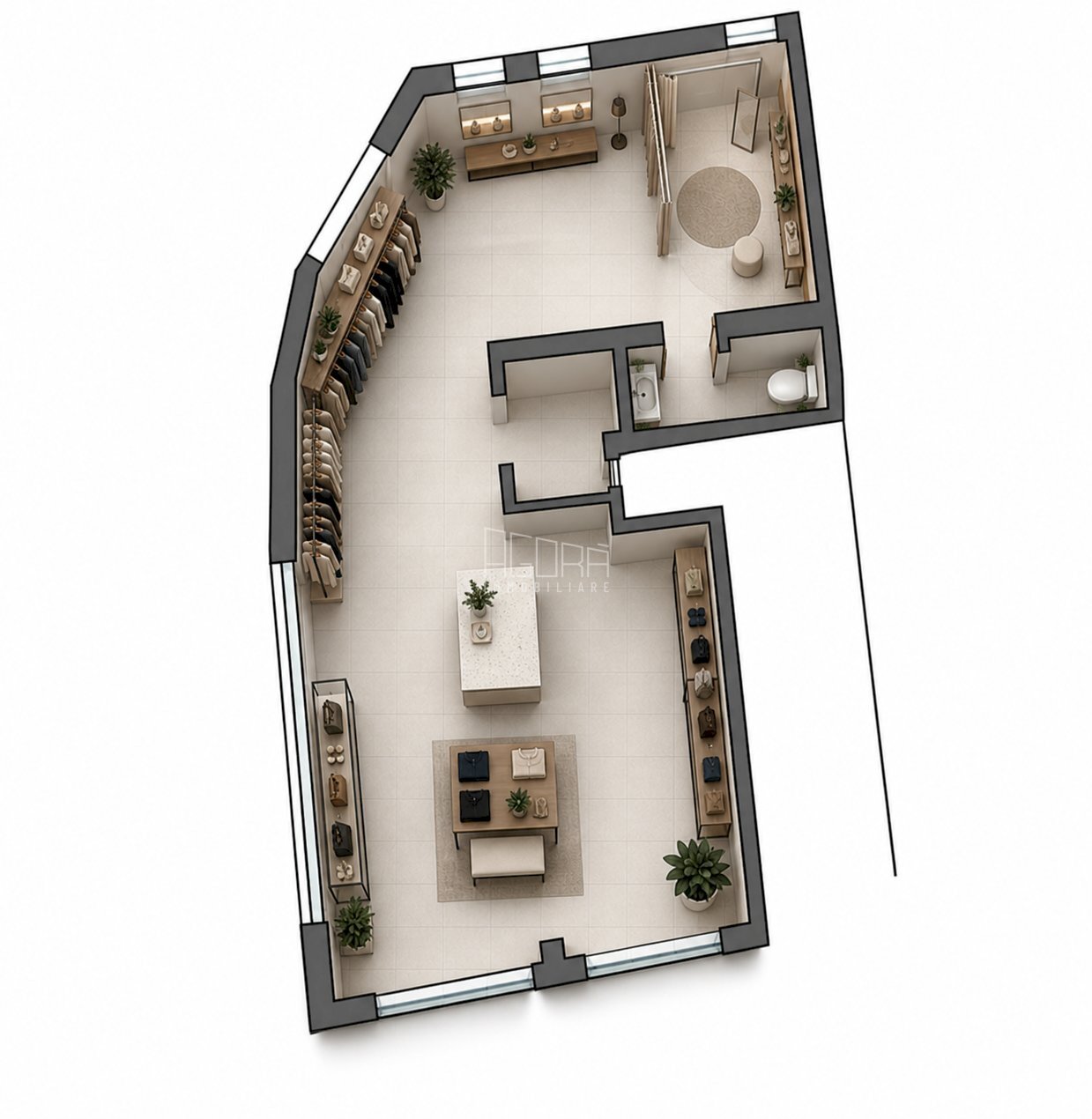 Render 3.png - Locale Commerciale Piazza Giuseppe Garibaldi 12345, Rovigo - foto 1
