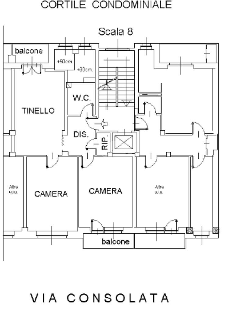 Three-room apartment Via Consolata, Settimo Torinese - floor plans 1