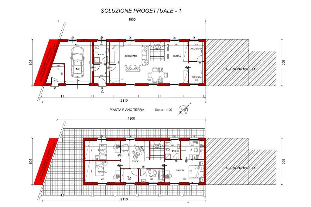 Independent house Frazione mezzi po, Settimo Torinese - floor plans 1