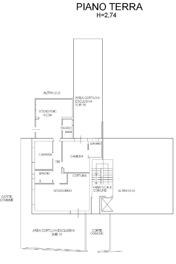 Four-room apartment Via Fienilone, Cervia - floor plans 1